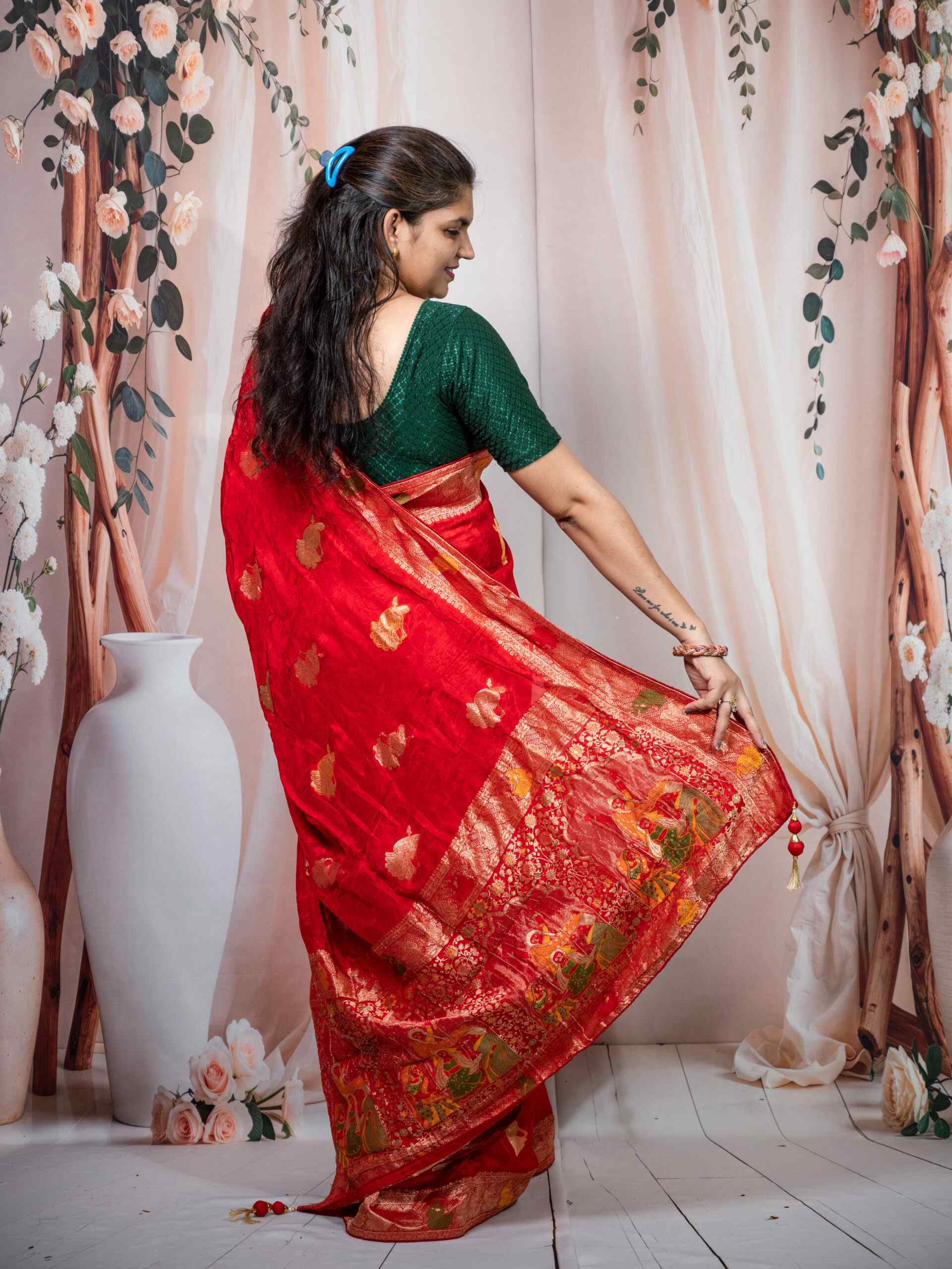 Red Traditional Saree