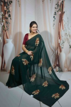 Rajasthani Print Saree