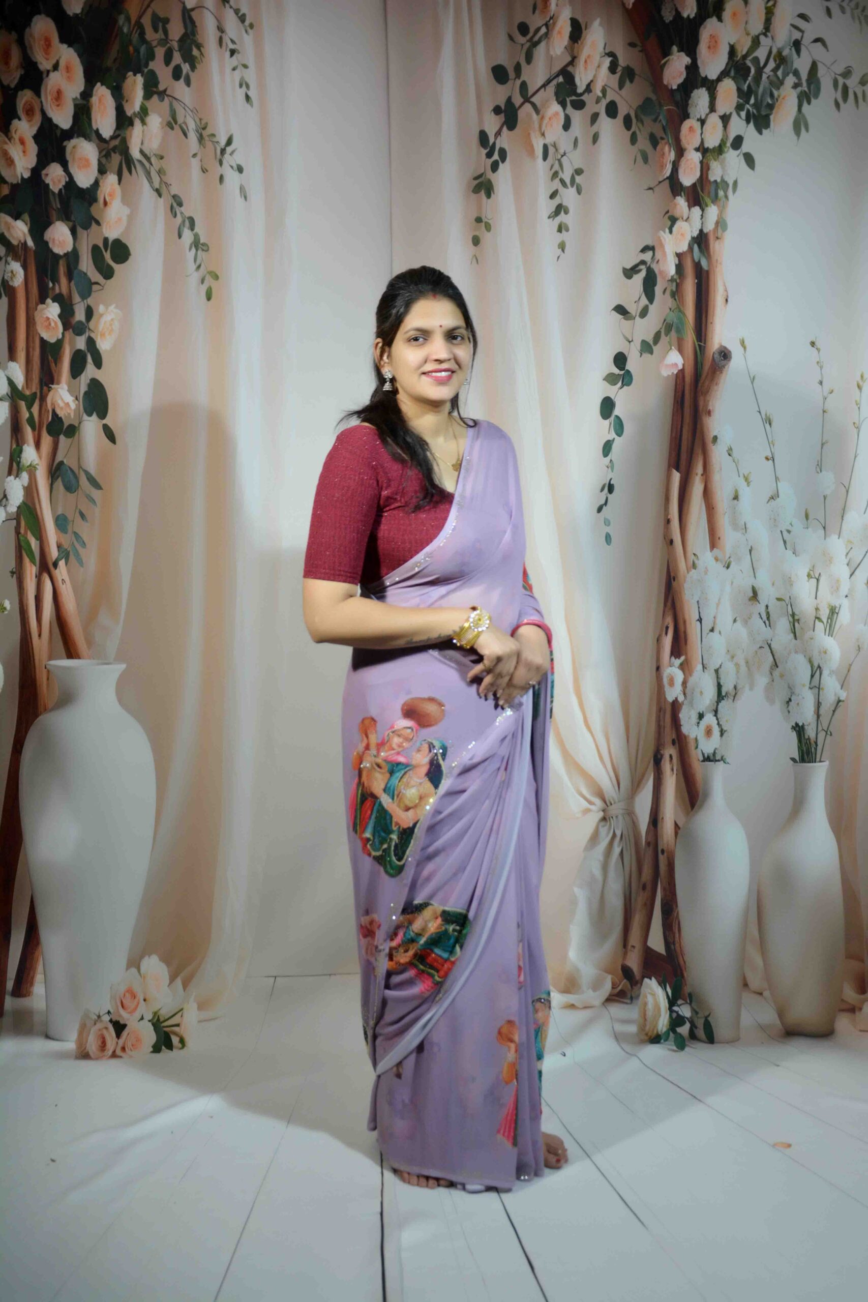 Rajasthani Theme Saree