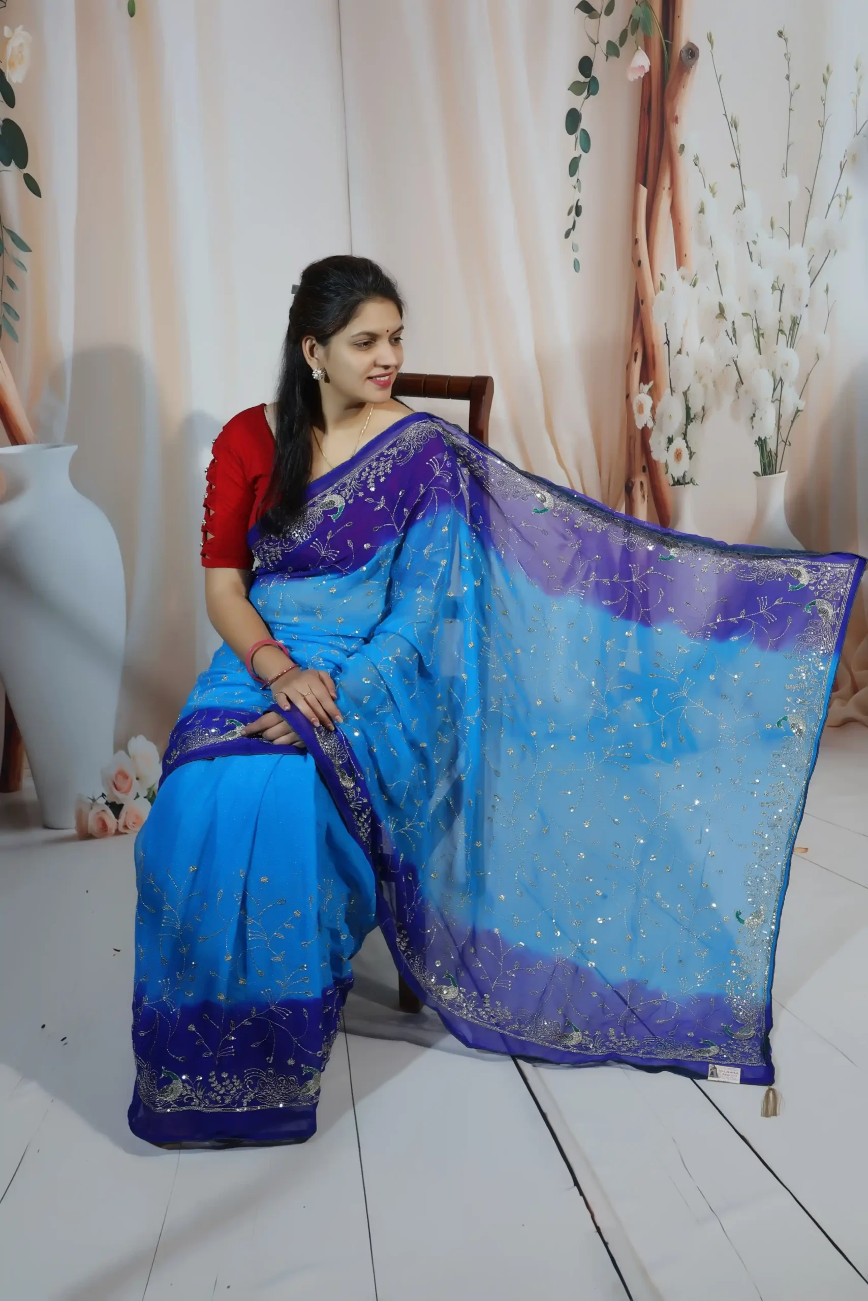 Simmer Wedding Saree