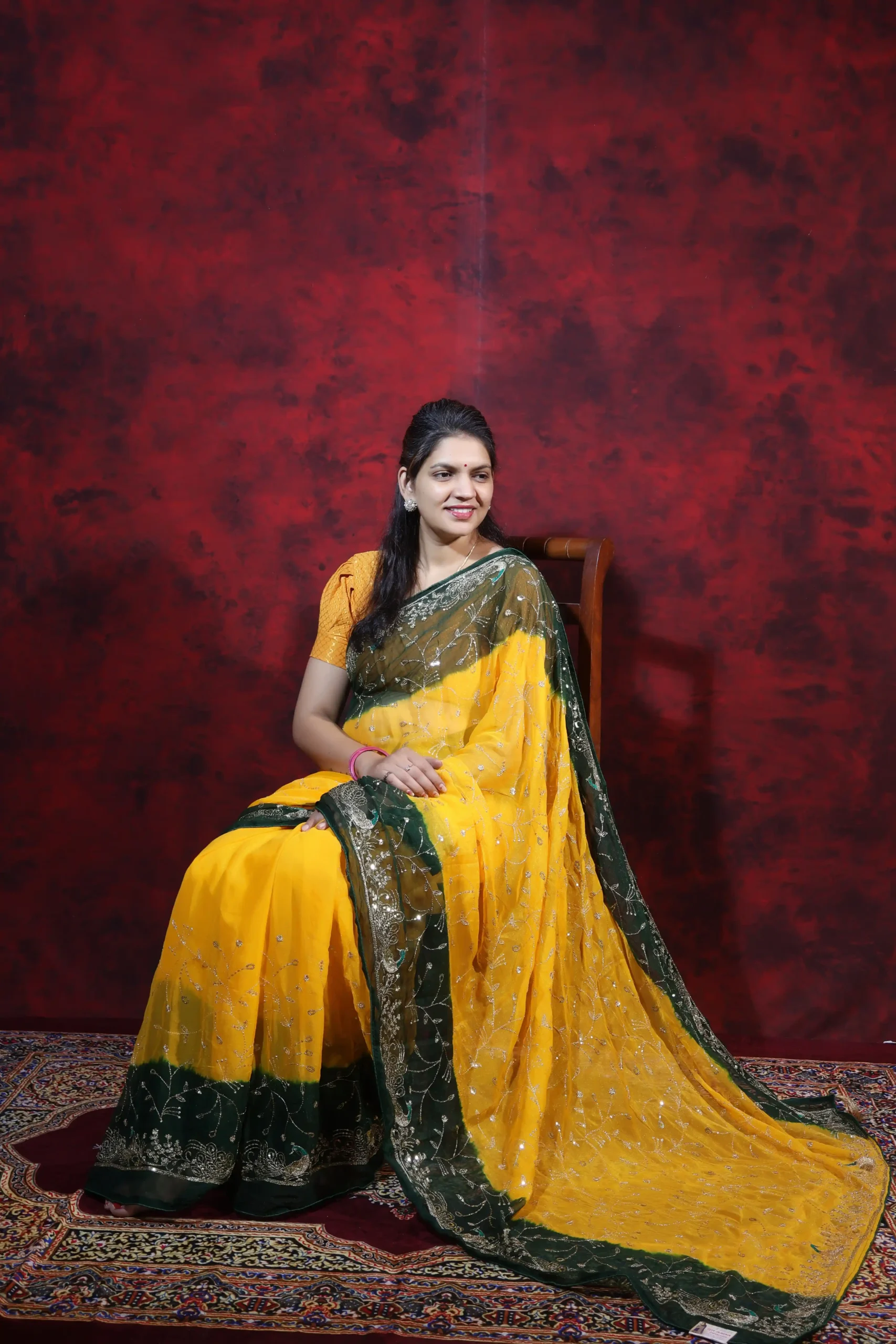Rajputi Style Saree