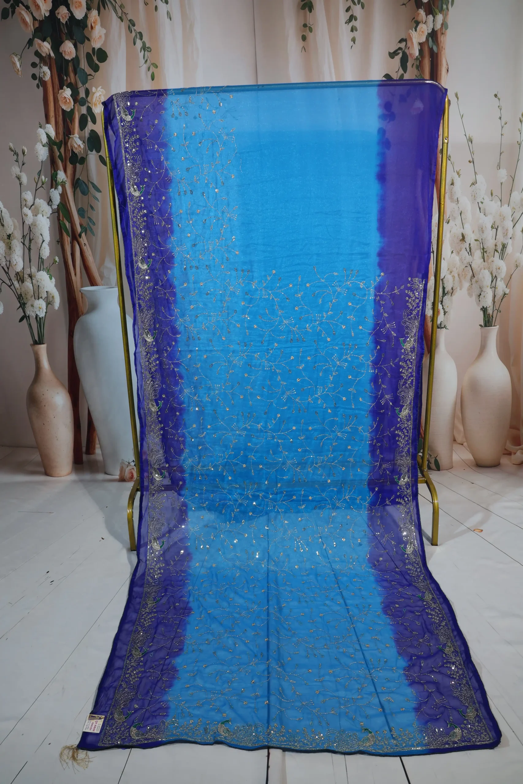 Festive Wear Blue Saree