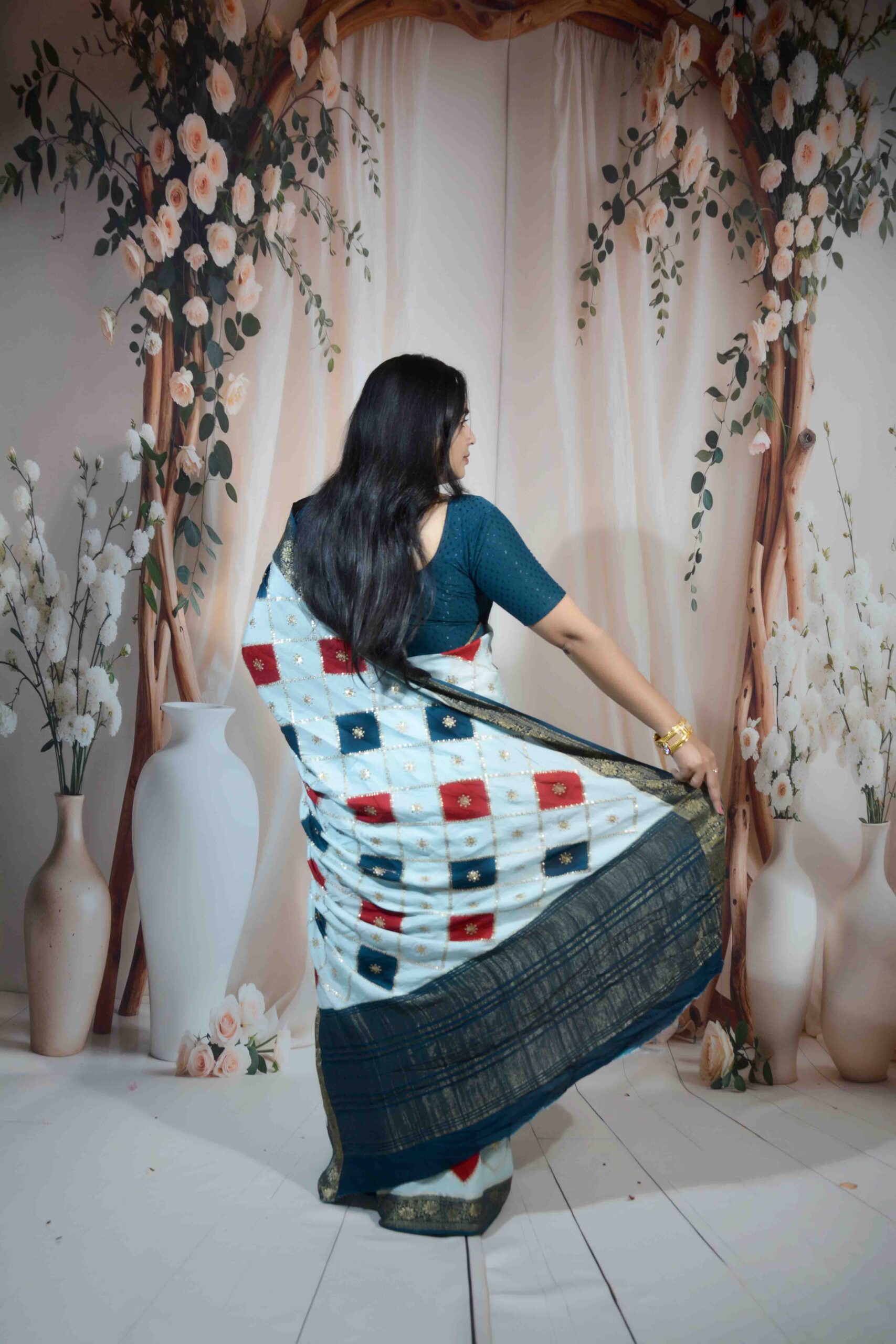 Sequence Jari Work Saree