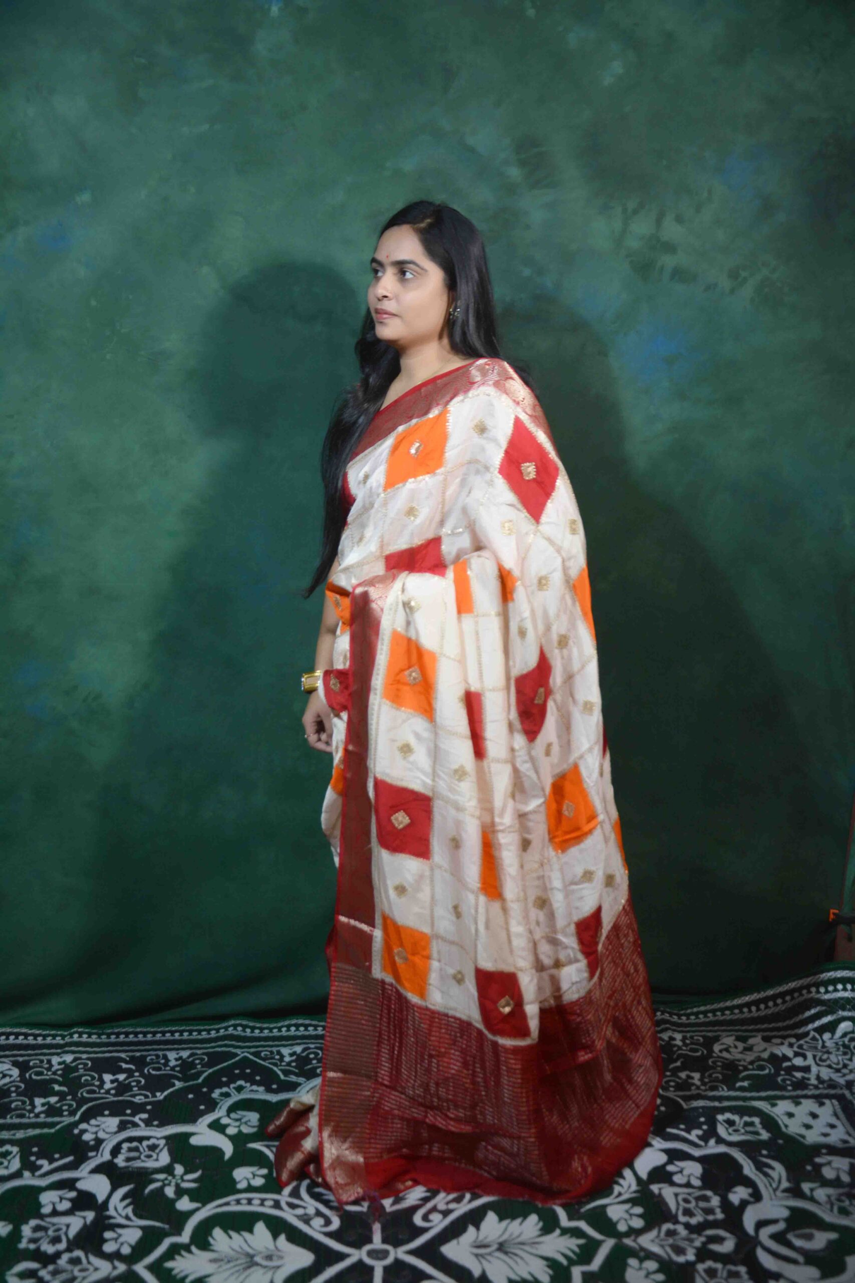 Jari Embroidery Saree