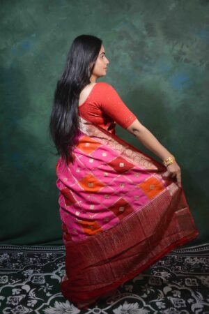 Jari Embroidery Saree