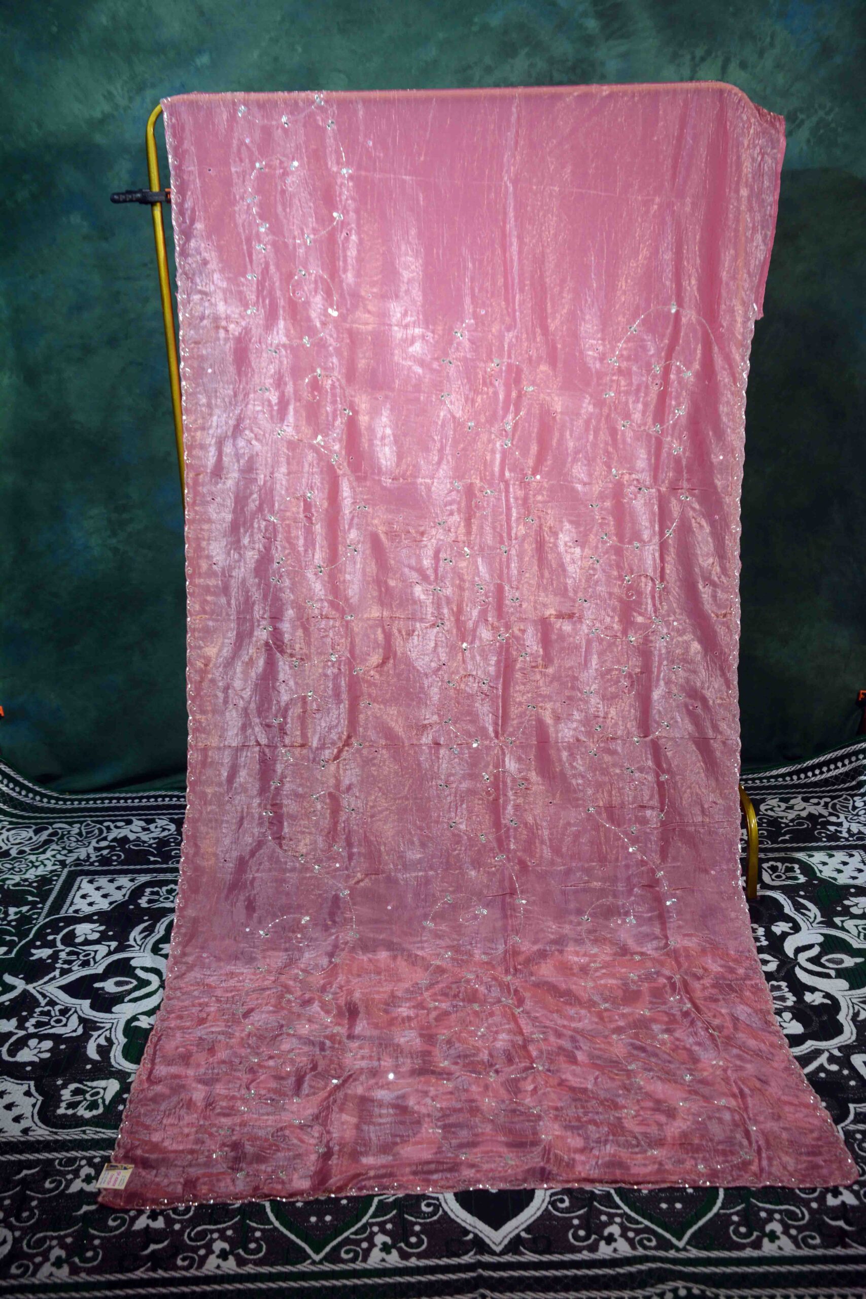 Buy Pink Gold Crush Sareee