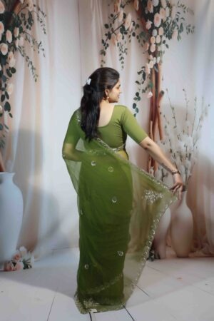 Fountain Fabric Party Wear Saree