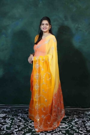 Kachhi Gotta Patti Saree