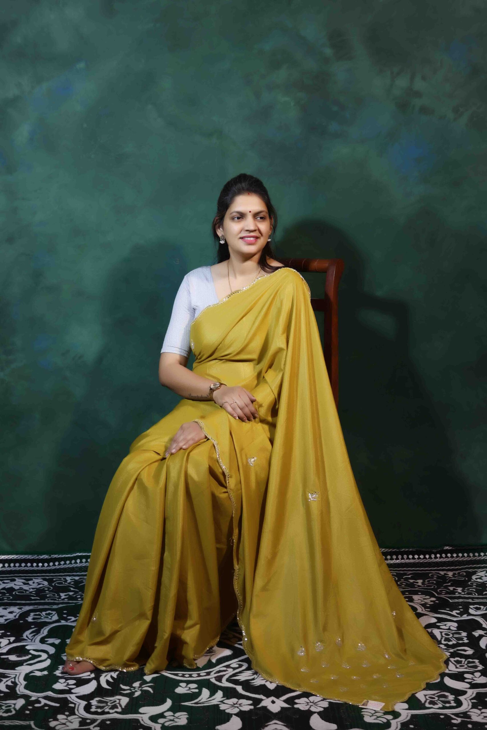 Handwork Flower Saree